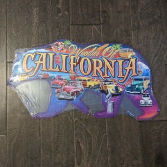 Giant 23" California BEAR CALI Rubicon 3d cutout retro guard USA Steel Plate - Picture 1 of 7